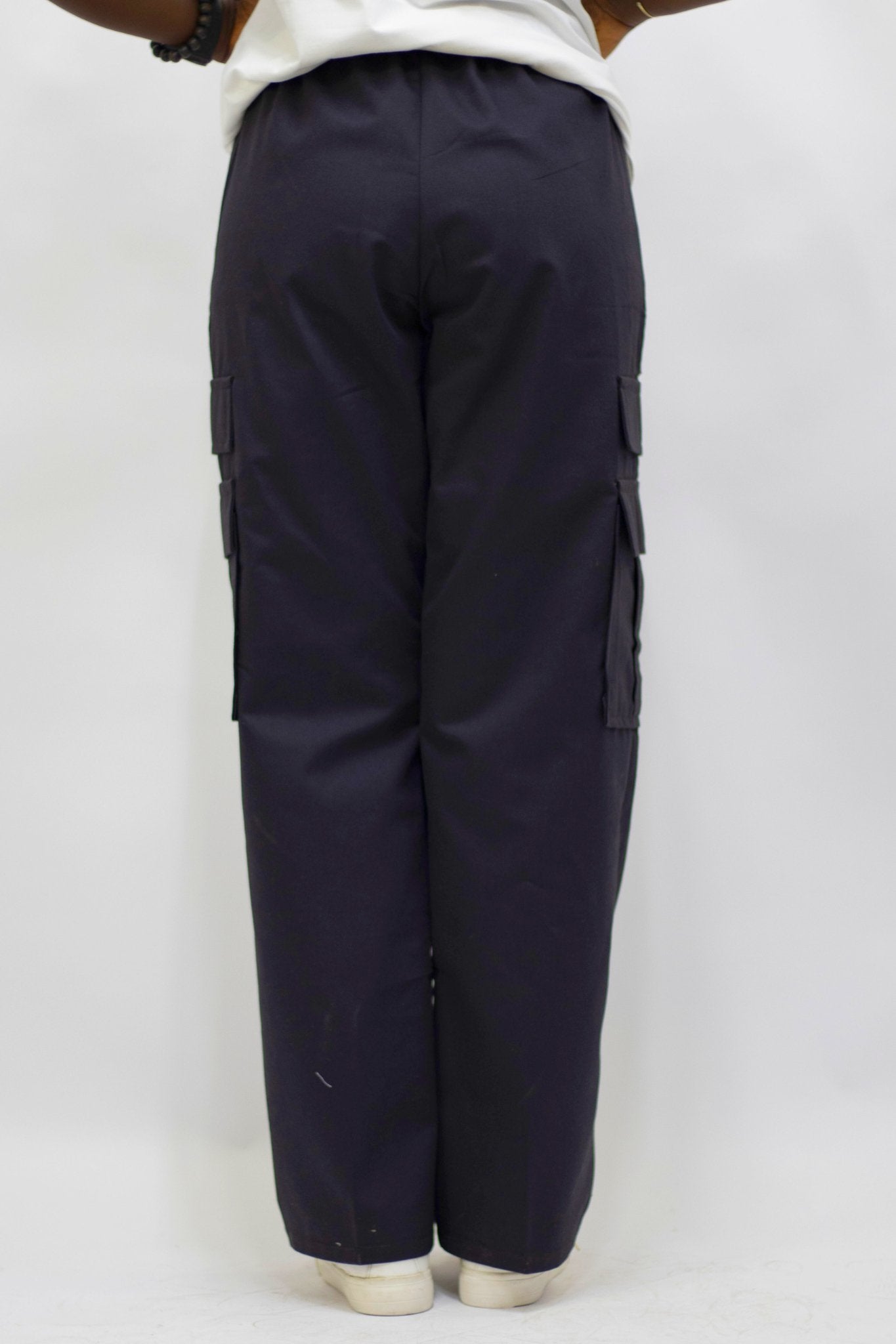 Black Cargo Pants - FASHKLO