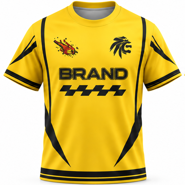 Mockup of a custom sublimated jersey
