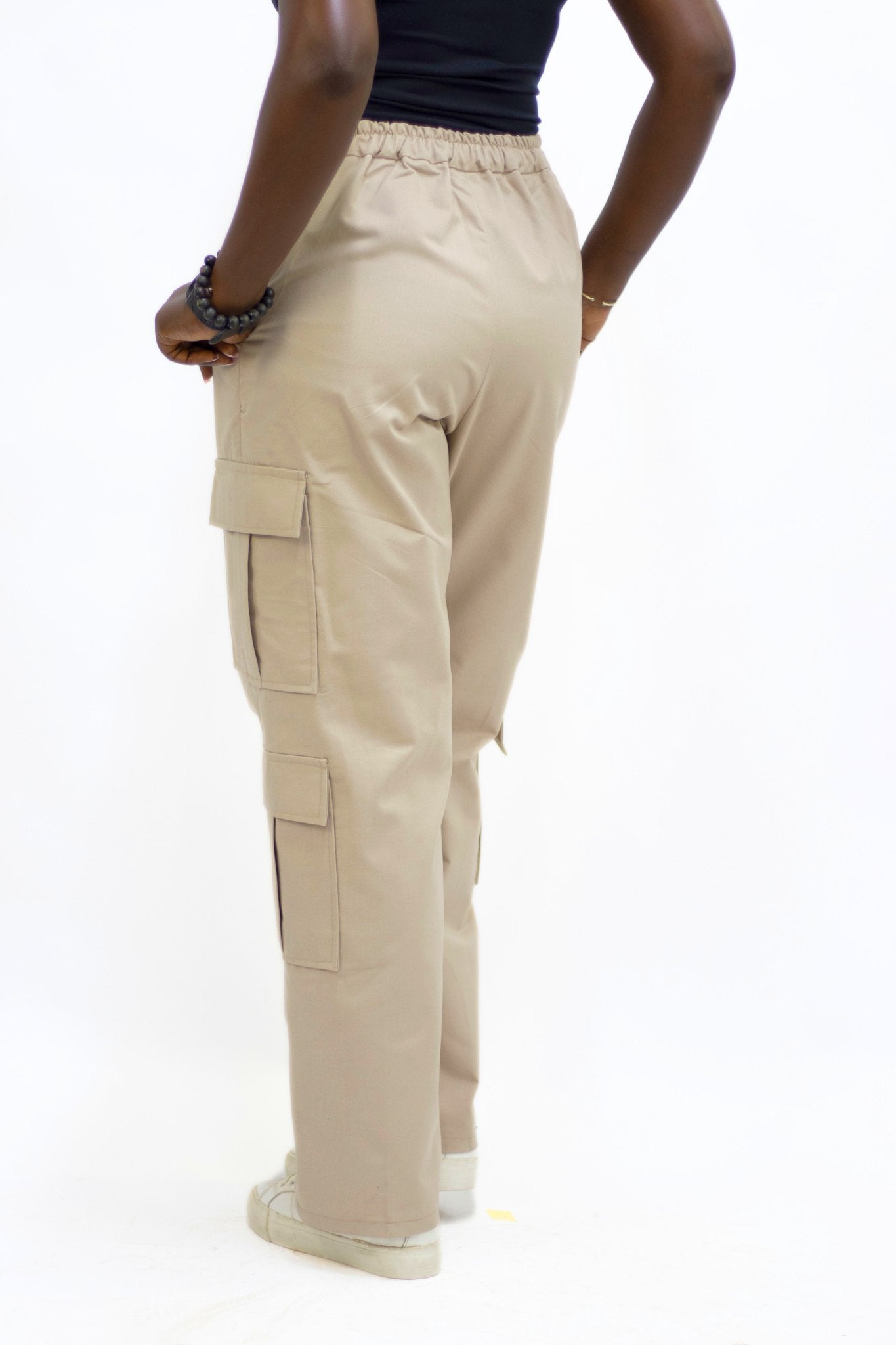 Biege Cargo Pants - FASHKLO