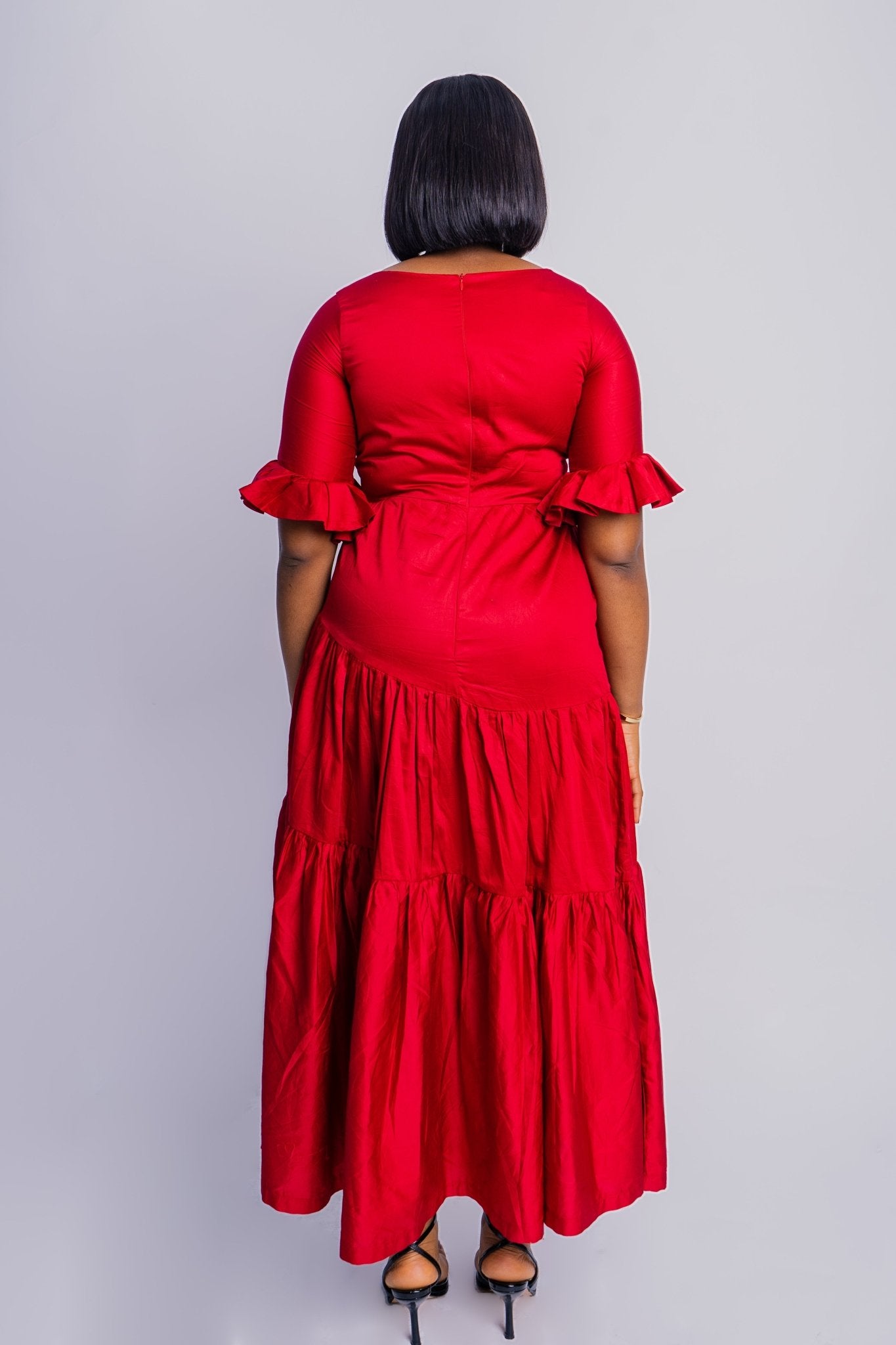 Cotton Tiered Dress - FASHKLO