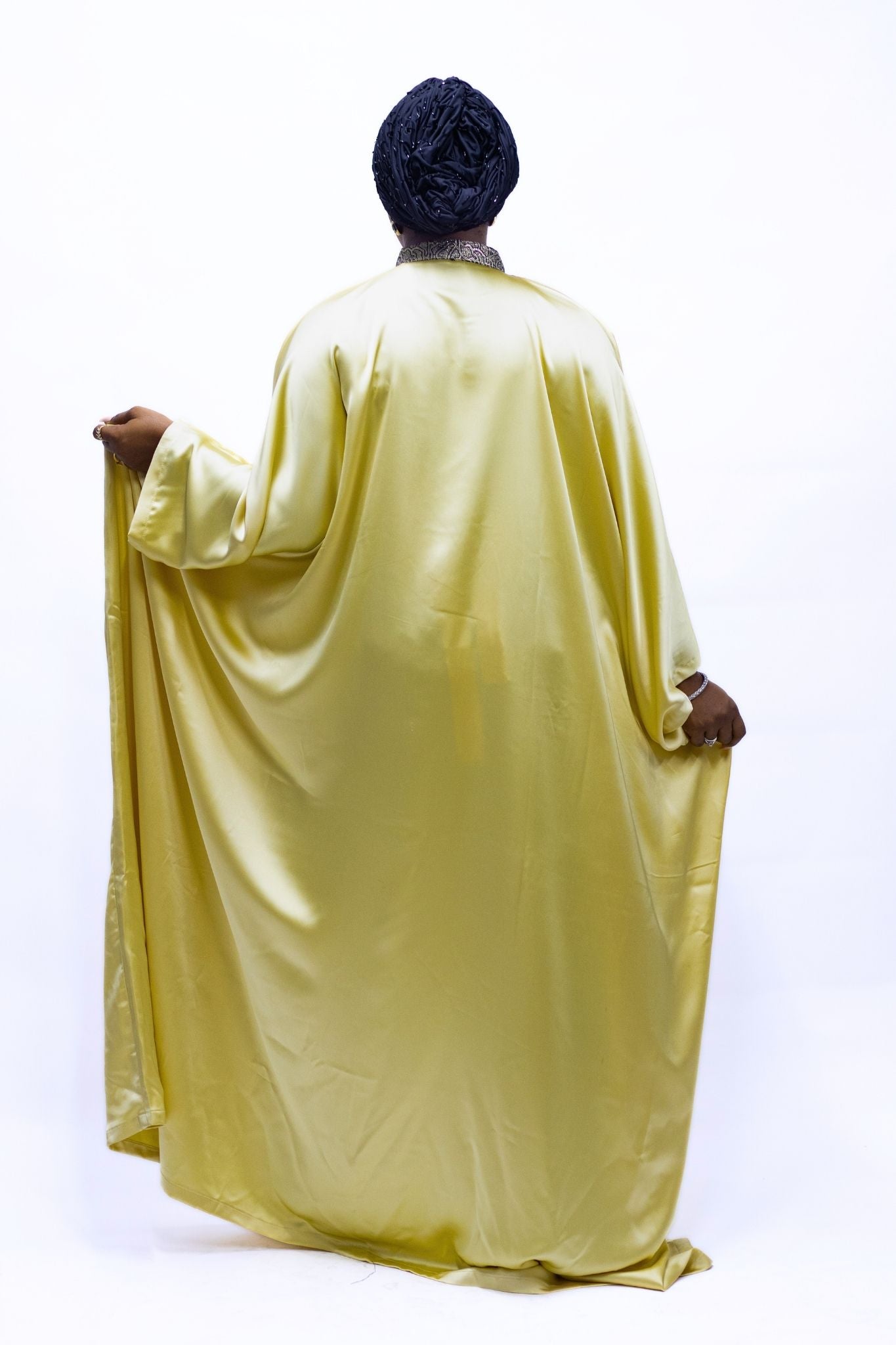 Cream Silk Damask Detail Bou Bou - FASHKLO