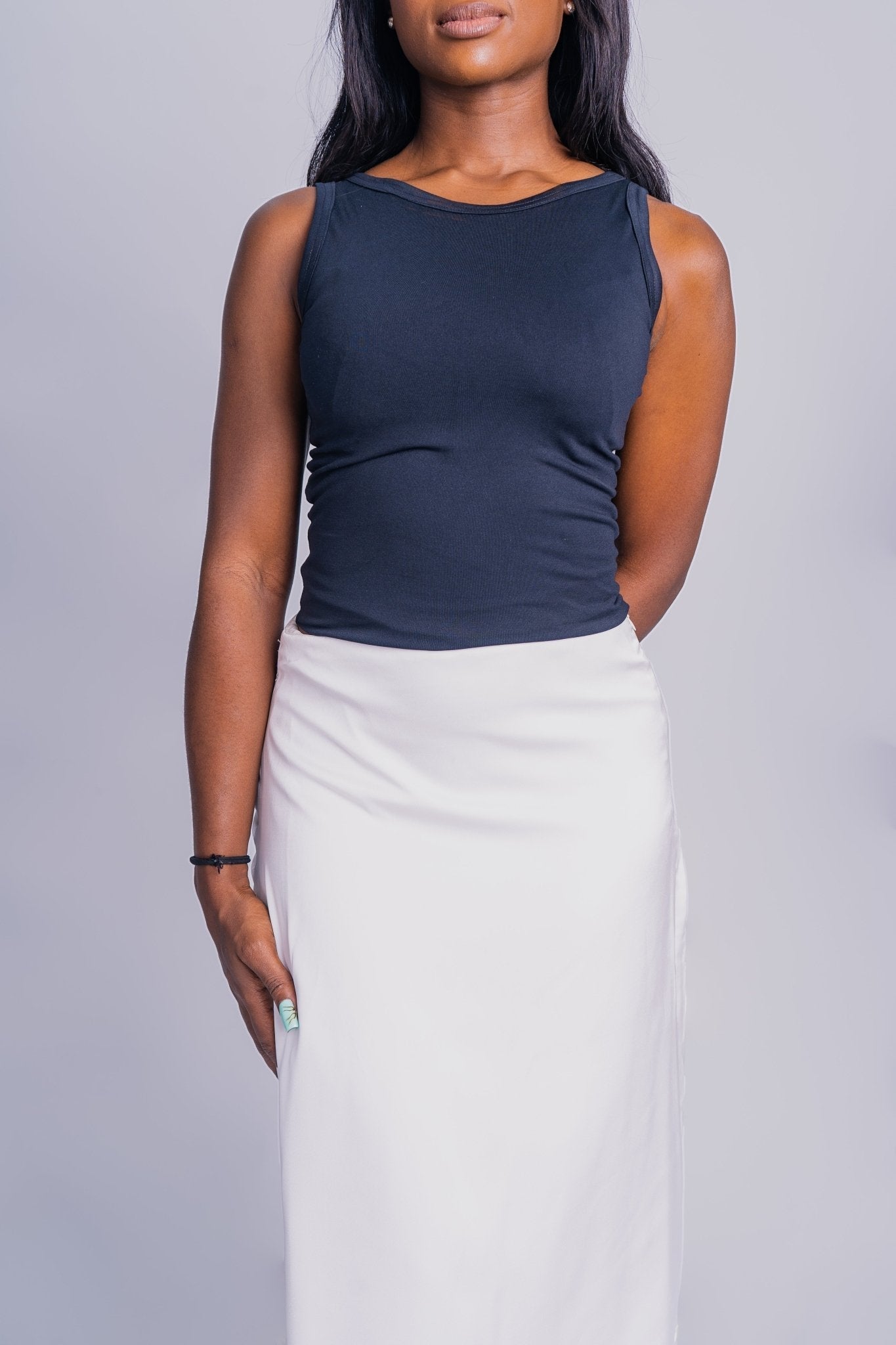 Duchess Silk Ivory Skirt - FASHKLO