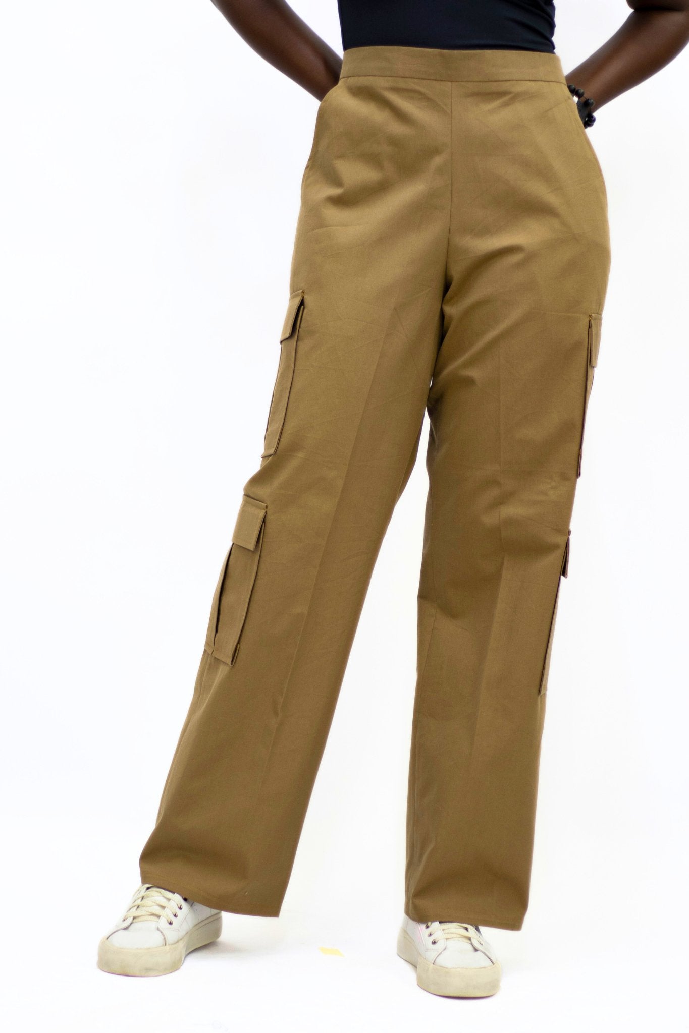 Khaki Cargo Pants - FASHKLO