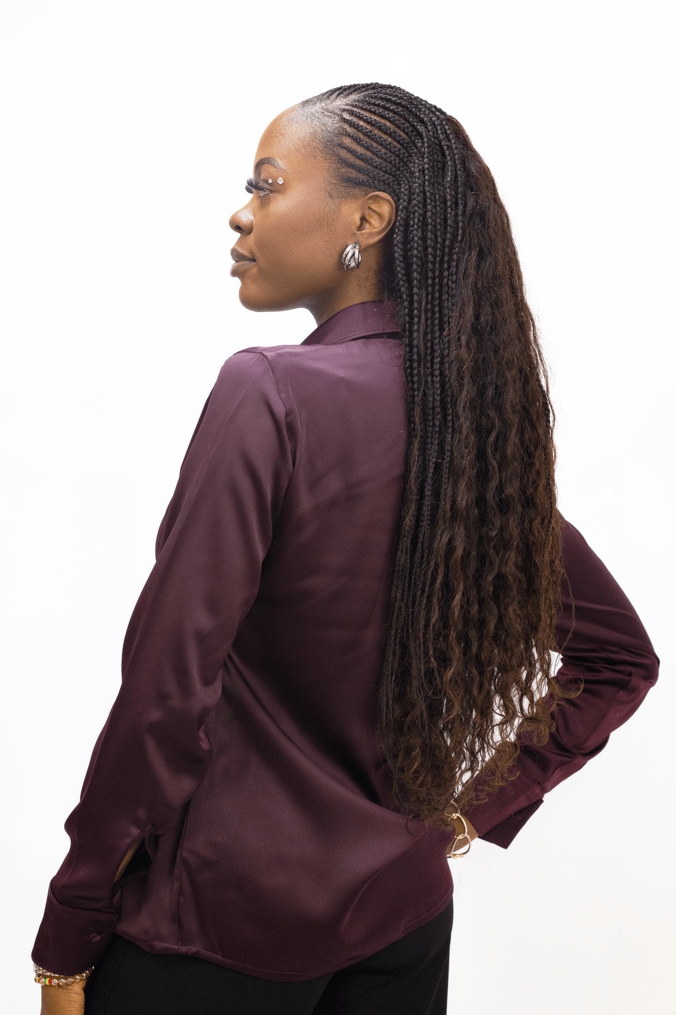 Premium Silk Detail Shirt - Fashklo